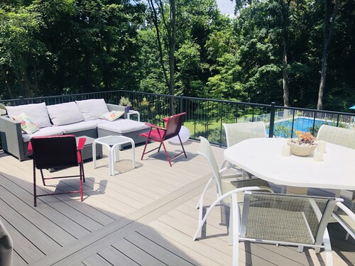 Swimming in the hudson highlands in your own super private woodland sanctuary. 