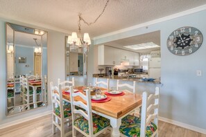 Condo (Sandpiper Place) | Private kitchen | Fridge, dishwasher, coffee/tea maker - St Augustine Beach Condos (St. Augustine)