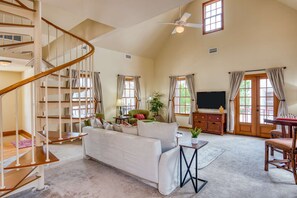 Condo (64 Hypolita Street) | Living room | Flat-screen TV - Old City St Augustine (St. Augustine)