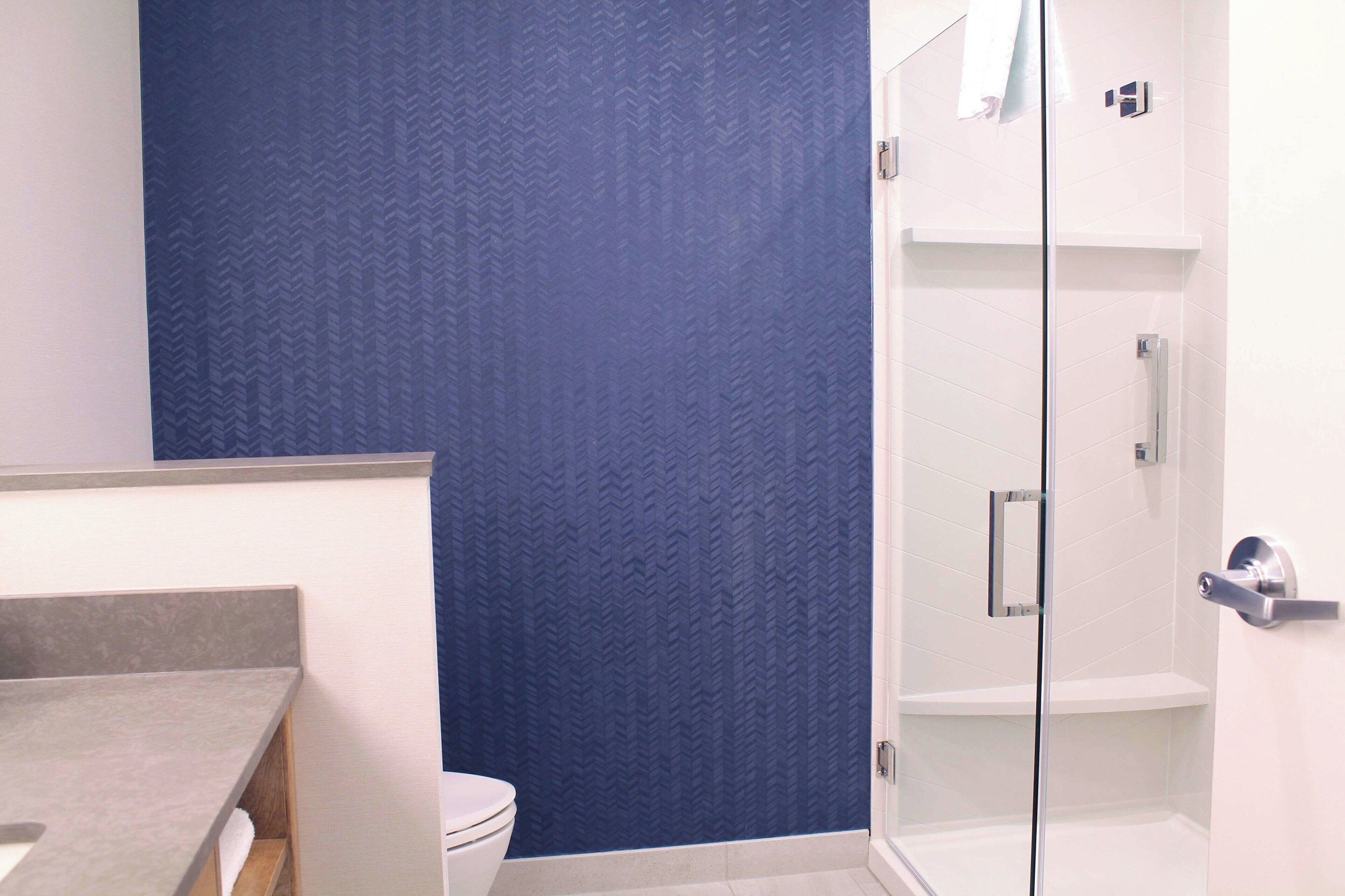 room, 1 king bed | bathroom | hair dryer, towels