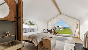 Luxe beddengoed, bedden met traagschuimmatras, beddengoed