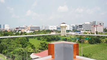 Blick von der Unterkunft