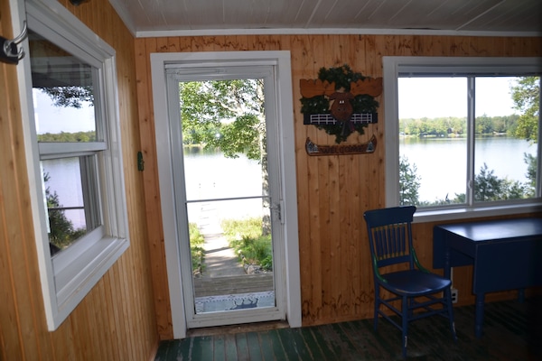 Heading out to the lake from the front porch