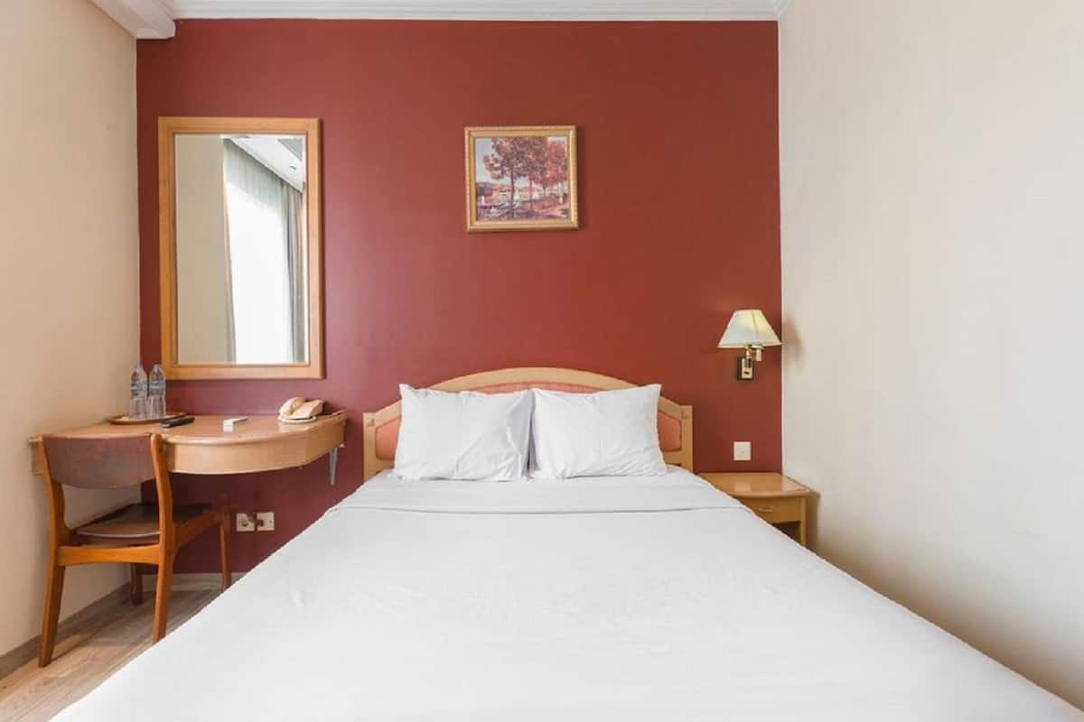 Escritorio, insonorización, ropa de cama y acceso para silla de ruedas