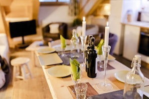Dining - Apt Ella - a new 2 bed duplex in Les Alberts (Montgenevre) (Les Alberts)