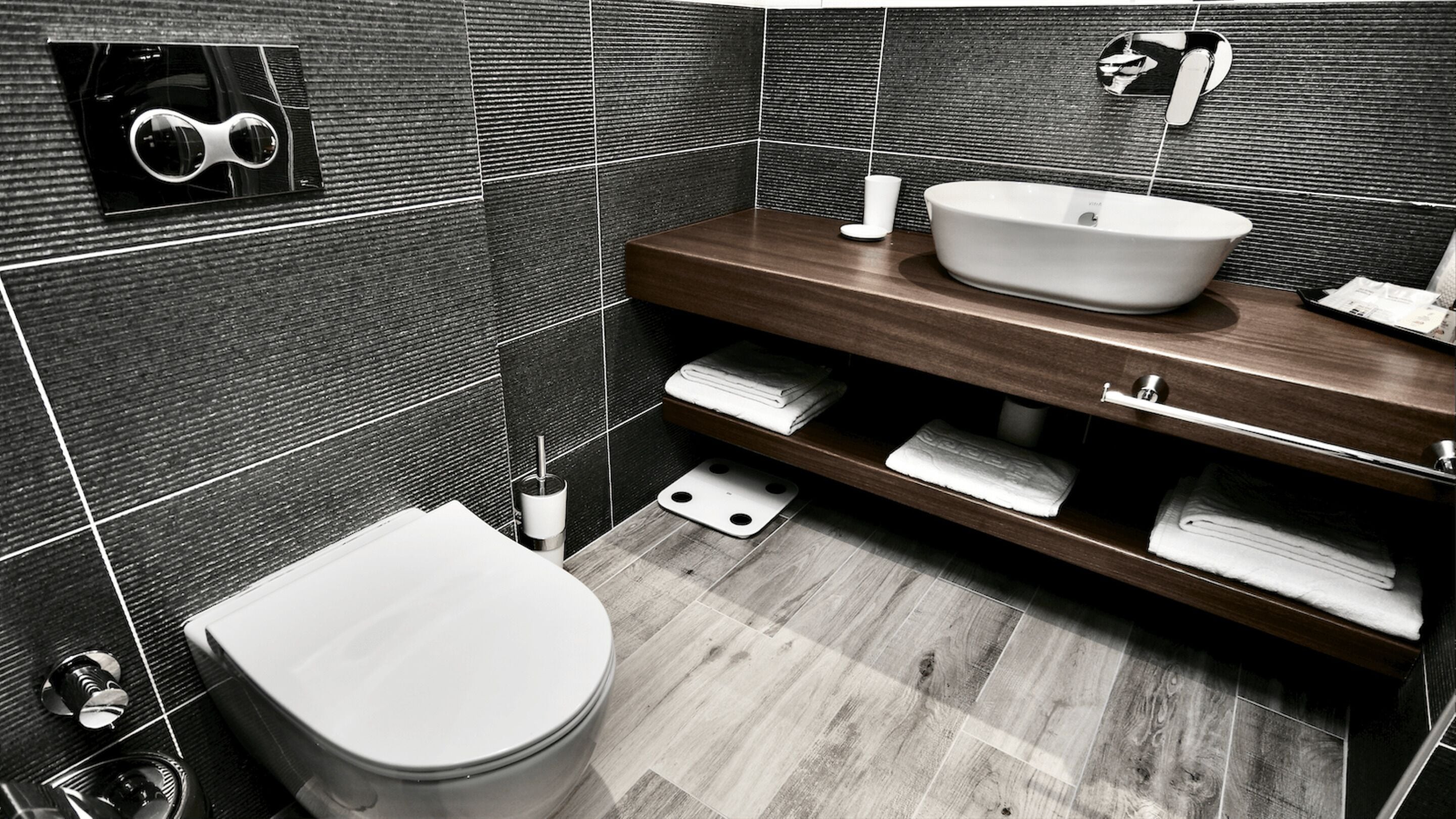 shower, designer toiletries, hair dryer, bathrobes