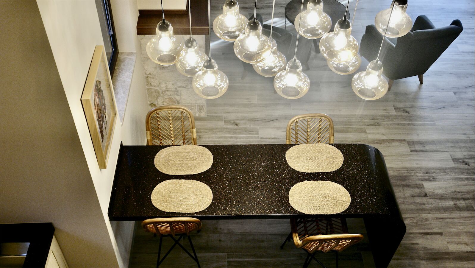 premium loft | living area | lcd tv