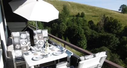 Large vacation apartment with 180-degree views of the mountains