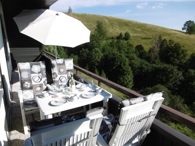 Large vacation apartment with 180-degree views of the mountains