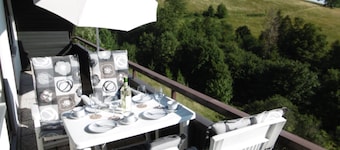 Large vacation apartment with 180-degree views of the mountains