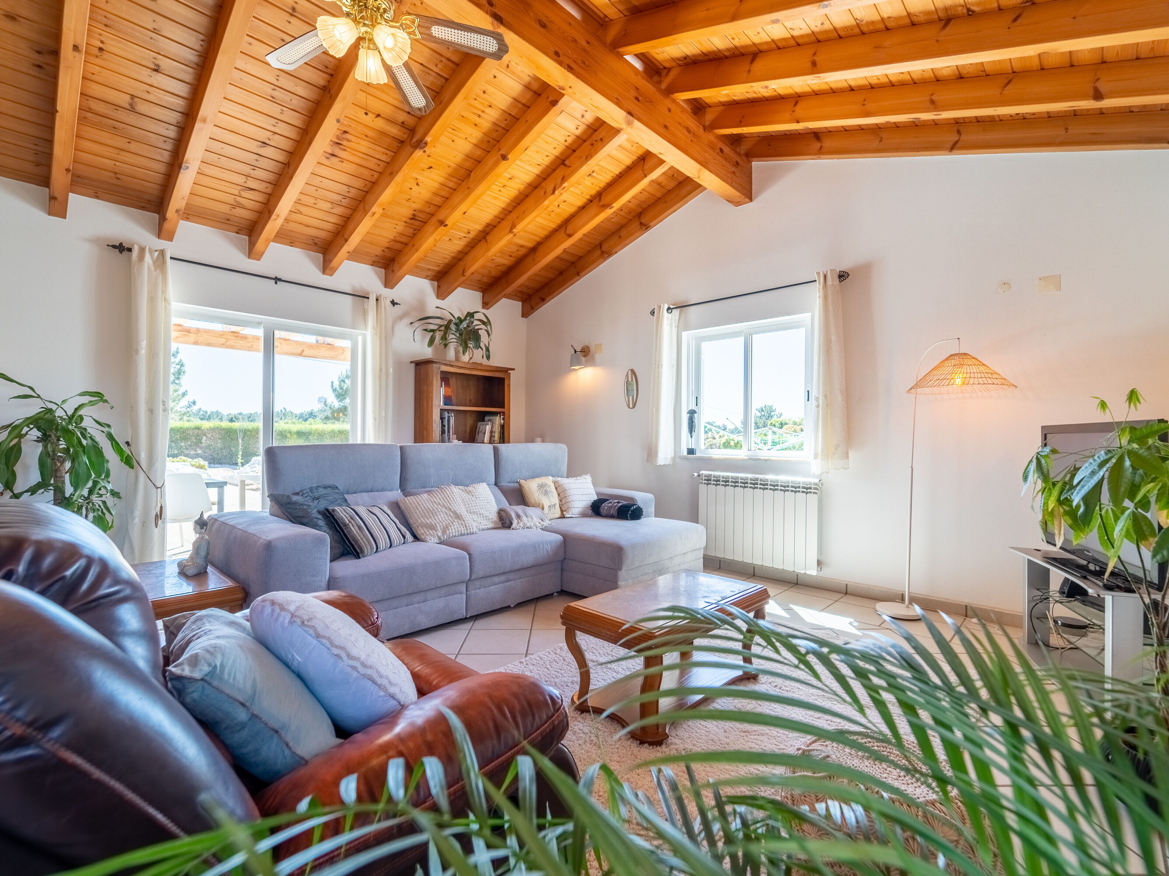 Fernseher, Kamin