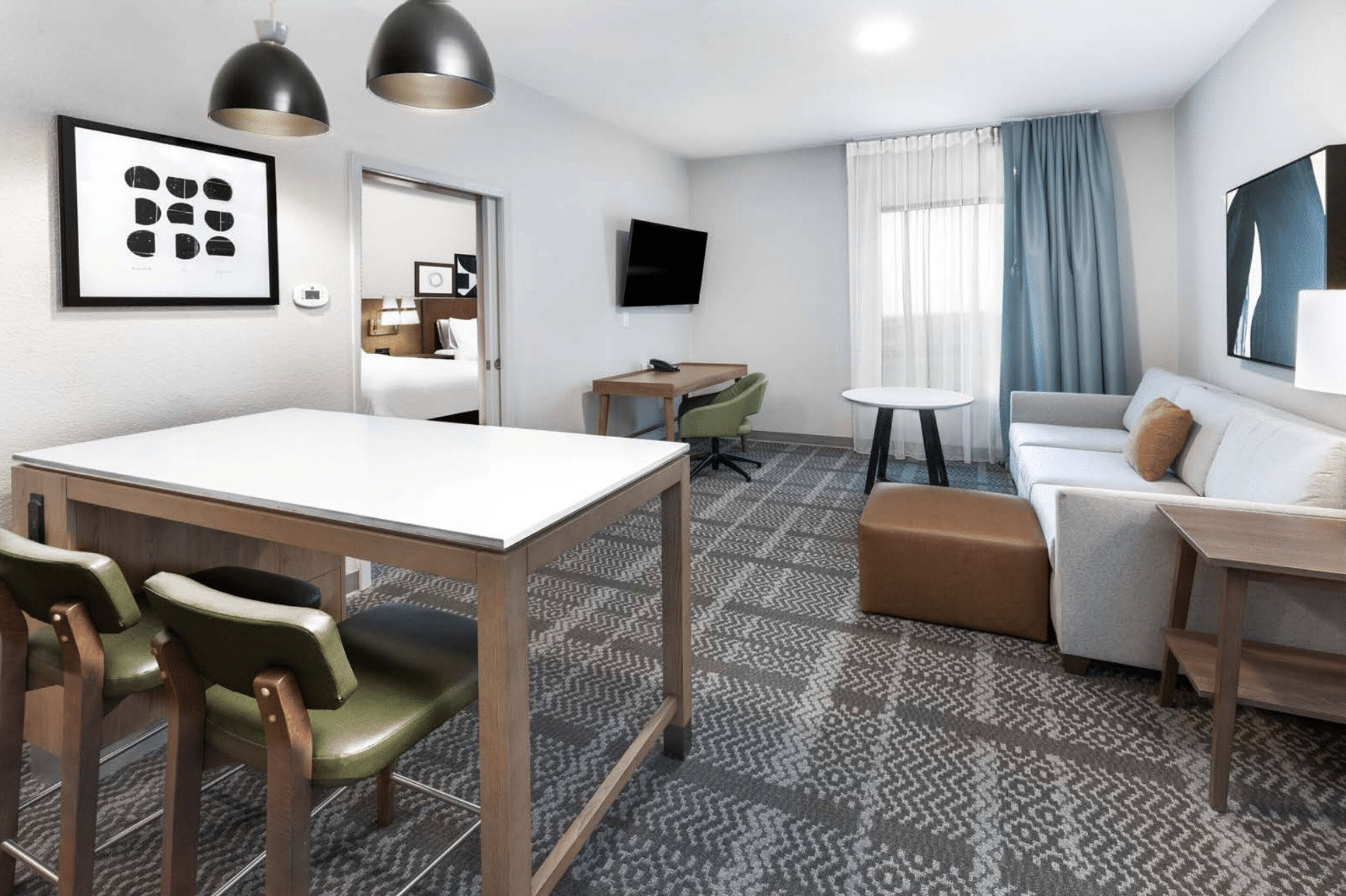 suite, 2 queen beds, mobility accessible, kitchen (roll-in shower) | desk, laptop workspace, free wifi, bed sheets