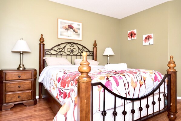 2 bedrooms, in-room safe, iron/ironing board, WiFi