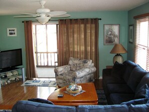 Living room - River Creek I at Sea Trail by Sloane Realty Vacations (Sunset Beach)