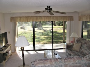 Villa, 1 Bedroom, Golf View | Living room | Flat-screen TV - Colony I Condos by Sloane Realty Vacations (Sunset Beach)
