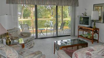 Villa, 2 chambres, vue golf | Salle de séjour