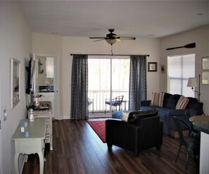 Villa, 2 Bedrooms, Golf View | Living room | Flat-screen TV - River Creek II at Sea Trail by Sloane Realty Vacations (Sunset Beach)