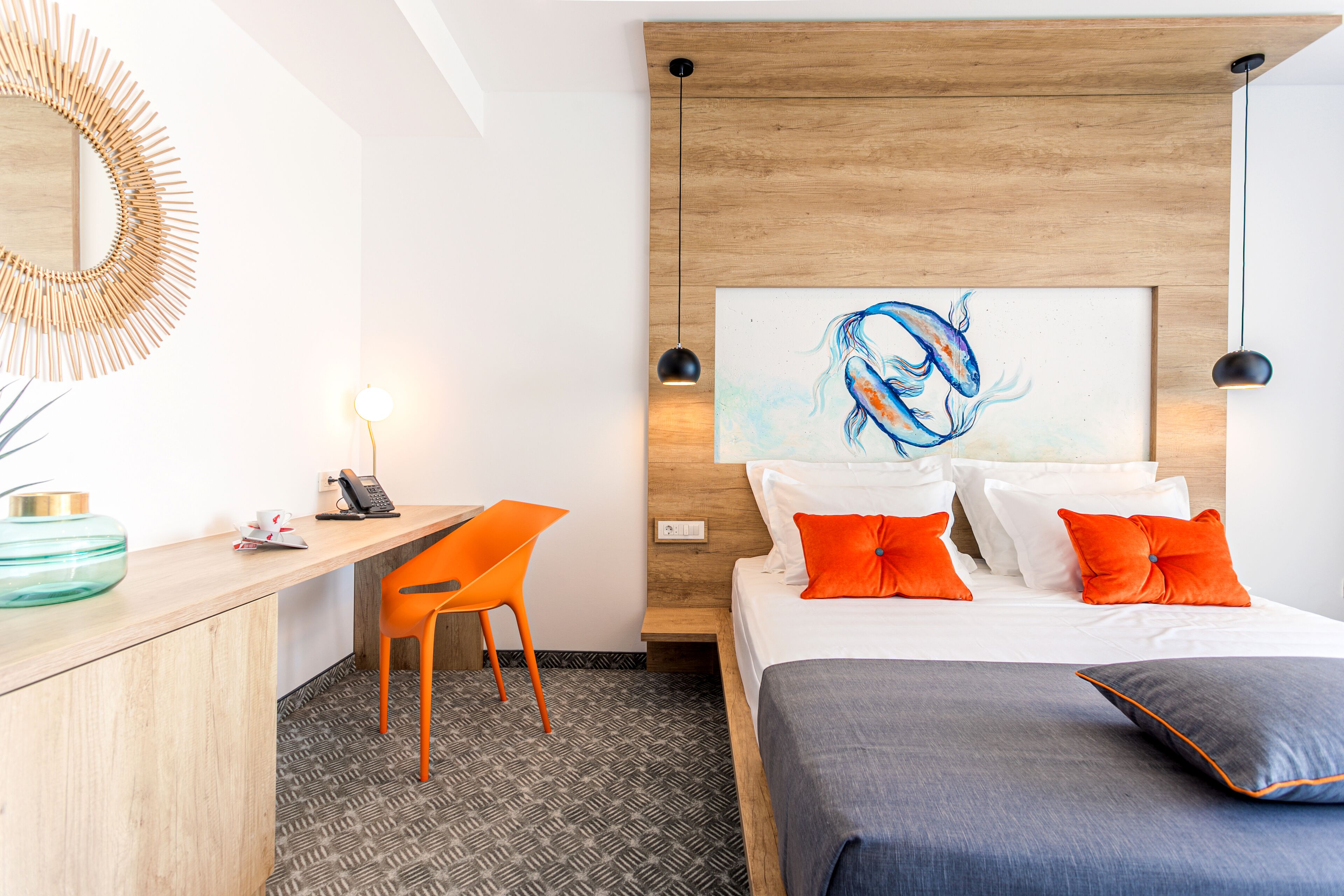 standard double room, balcony, sea view | 1 bedroom, hypo-allergenic bedding, in-room safe, soundproofing