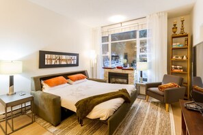 1 makuuhuone, työpöytä, silitysrauta/-lauta, ilmainen Wi-Fi