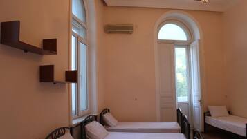 Individually decorated, individually furnished, desk, laptop workspace