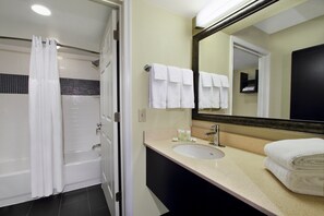 Free toiletries, hair dryer, towels, soap