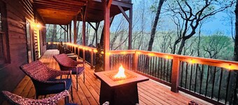 Mountain View Cabin All Suites+Hot Tub+Firepit+Game Room+Karaoke+EV Charger