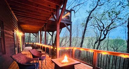 Mountain View Cabin All Suites+Hot Tub+Firepit+Game Room+Karaoke+EV Charger