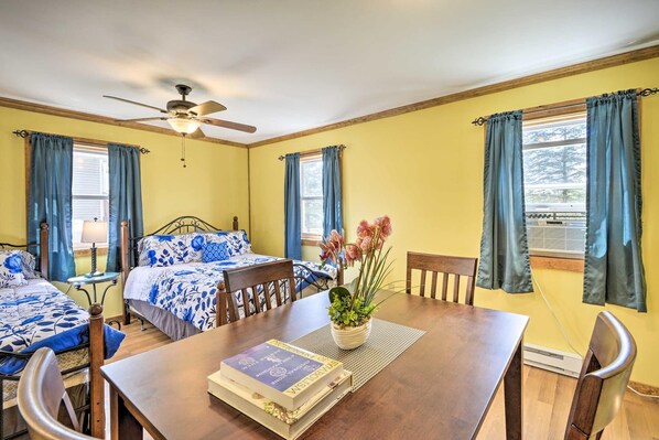 2 slaapkamers, een bureau, gratis wifi, beddengoed