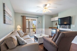 TV, fireplace, DVD player