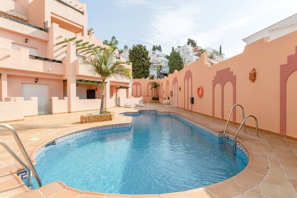 Pool - Holiday Apartment "Ibn Sadi 8 Playa Burriana" Close to the Beach with Terrace (Nerja)