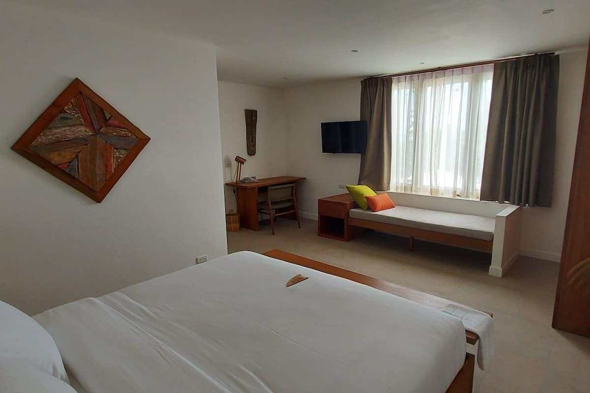Free minibar items, in-room safe, individually decorated