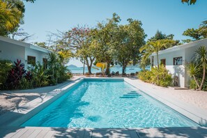 Outdoor pool, open 8:00 AM to 7:00 PM, sun loungers - The Mooring Resort (Wichit)