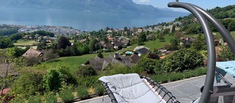 Modern flat with panoramic views in Jongny near Montreux