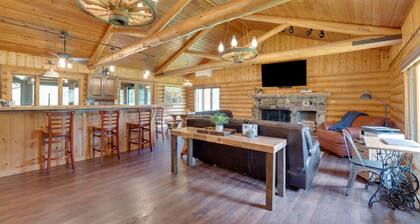 One Level Log Home on 3.5 Acres, Beautiful Views, Newly Updated