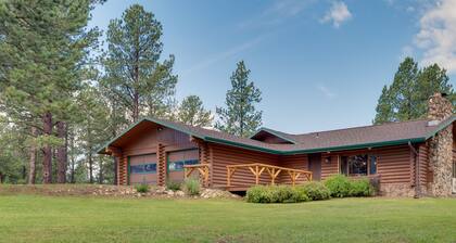 One Level Log Home on 3.5 Acres, Beautiful Views, Newly Updated