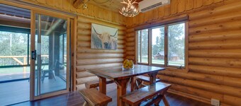 One Level Log Home on 3.5 Acres, Beautiful Views, Newly Updated