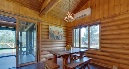 One Level Log Home on 3.5 Acres, Beautiful Views, Newly Updated