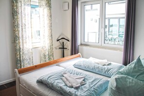 2 makuuhuonetta, vuodevaatteet