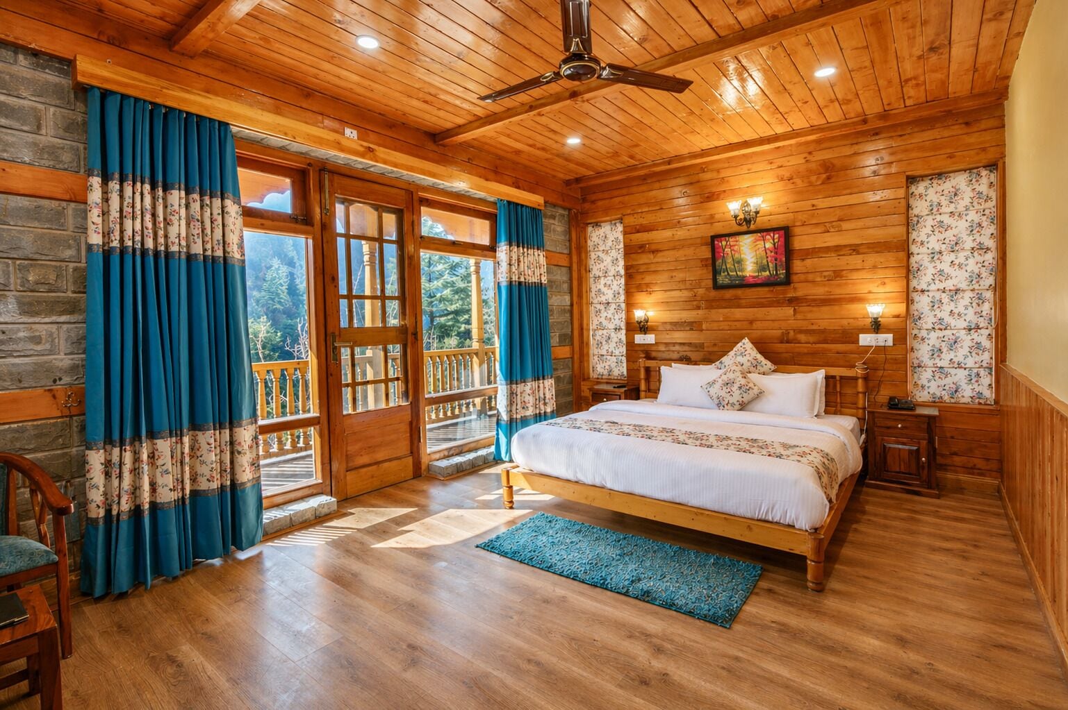 Deluxe Mountain View Room With Balcony | Premium bedding, down comforters, pillowtop beds, in-room safe