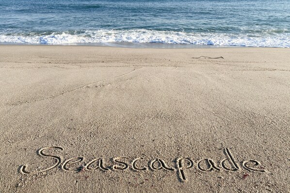 Plage à proximité, chaises longues, serviettes de plage