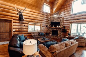 TV, fireplace, DVD player, ping pong