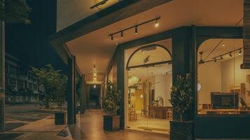 Front of property – evening/night