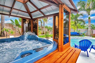 Urban Oasis W/hot Tub, Heated Pool And Private Movie Theater 2 Bedroom Home by RedAwning