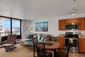 Condo, 1 Bedroom | View from property - Deluxe Ocean View Condo on 31st Floor - Free Parking & Wifi! (Honolulu)