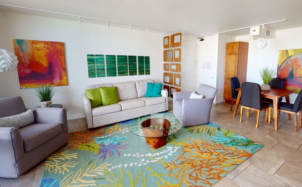 Lejlighed - 1 soveværelse | Opholdsområde | Tv