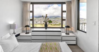 21st Floor Condo With View of Ko'olau Mountains and the Ala Wai Canal by Koko Resort Vacation Rentals