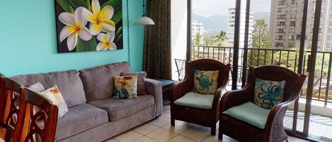 Condo, 1 habitación | Área de sala de estar