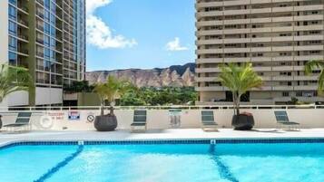 Kondominium, 1 kamar tidur | Kolam renang | Kolam renang outdoor dan sebuah kolam renang air hangat