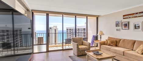 Condo, 1 quarto | Área de estar