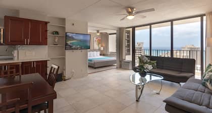 Newly Remodeled Corner Unit at the Waikiki Banyan with Diamond Head Views by Koko Resort Vacation Rentals